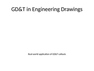 GD&T in Engineering Drawings
Real-world application of GD&T callouts
 