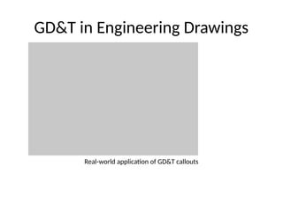 GD&T in Engineering Drawings
Real-world application of GD&T callouts
 