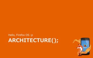 ARCHITECTURE();
Hello, Firefox OS :p
 