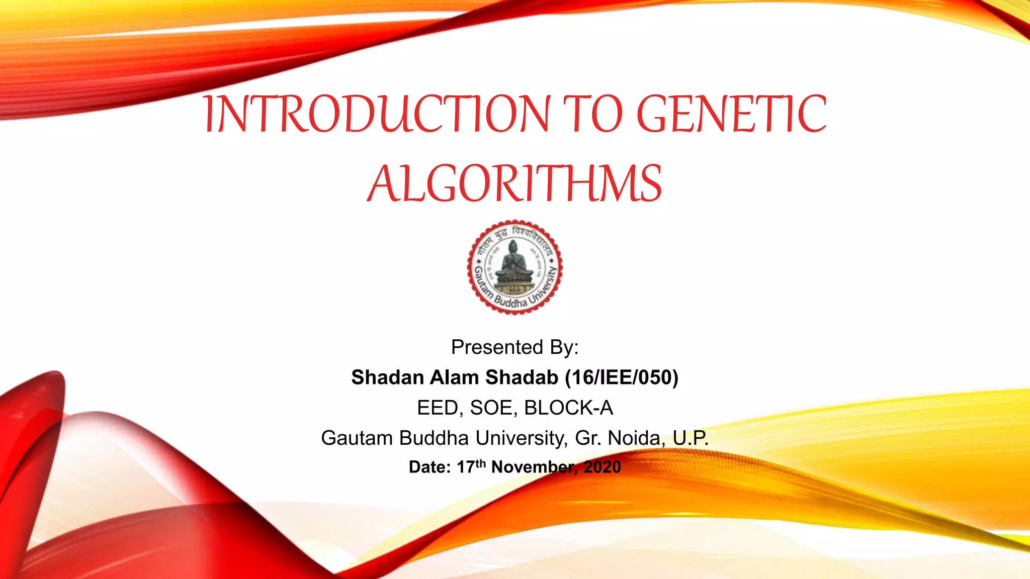Introduction to genetic algorithms | PPT