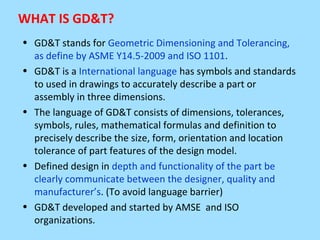 Introduction to Geometric Dimensioning and Tolerancing (GD&T) | PPT