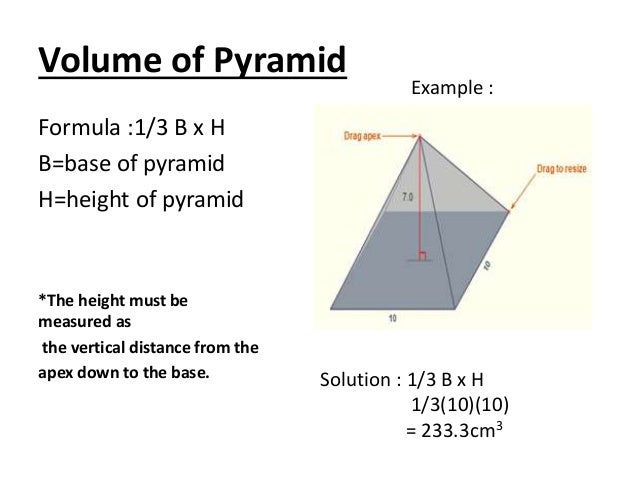 Introduction to geometry Volume Of A Triangular Pyramid Formula