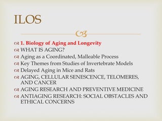 Introduction to gerontology | PPTX