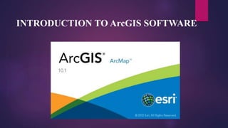 Introduction to gis and arc gis | PPTX