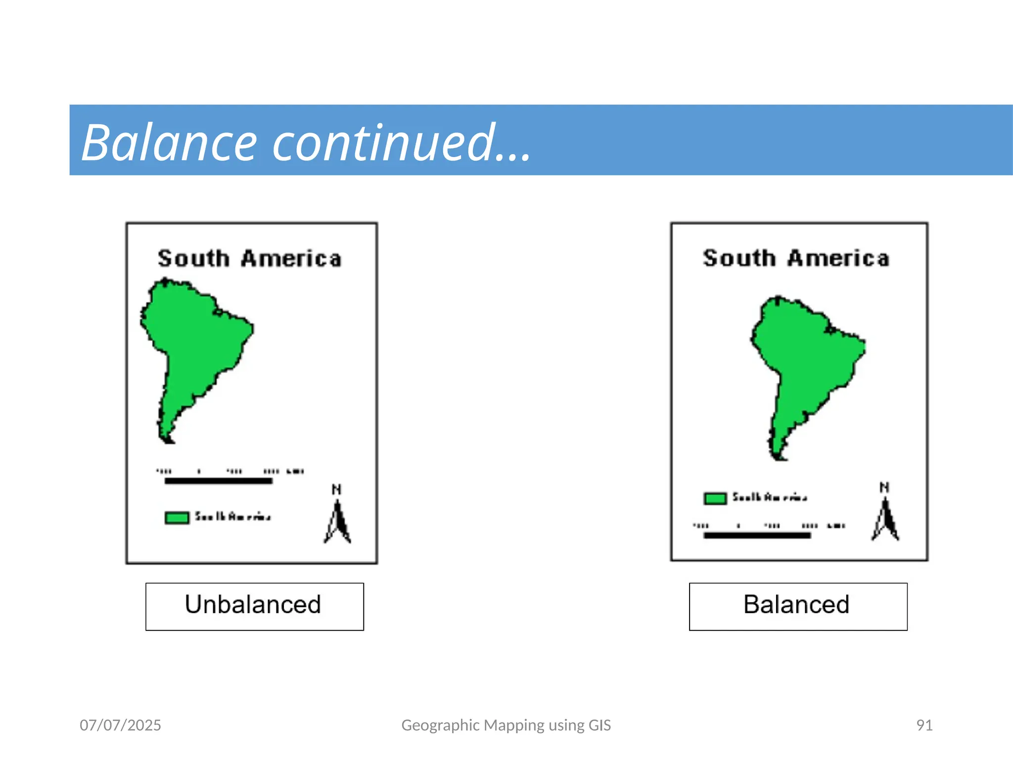 07/07/2025 Geographic Mapping using GIS 91
Balance continued…
 