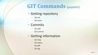 simple Introduction to git | PPT