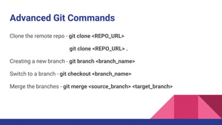Introduction to git & github | PPTX