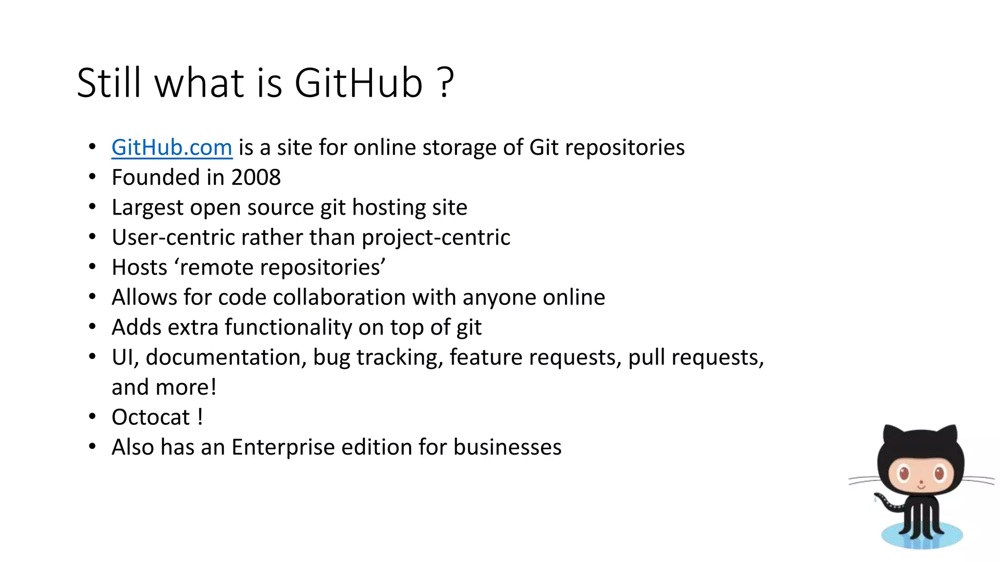 Introduction to git hub | PPTX