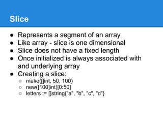 Introduction to Go programming language | PDF