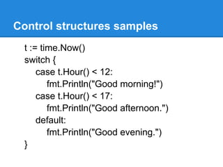 Introduction to Go programming language | PPT