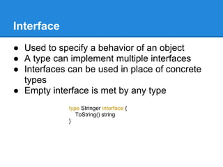 Introduction to Go programming language | PPT