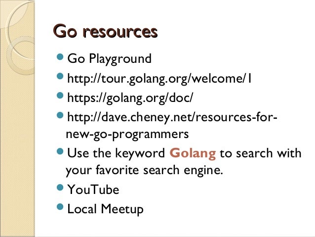Golang Tour Of Go Golang Tour Of Go