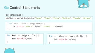 Introduction to go lang | PPTX