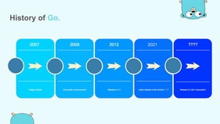 Introduction to go lang | PPTX