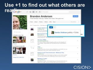 Use +1 to find out what others are reading 