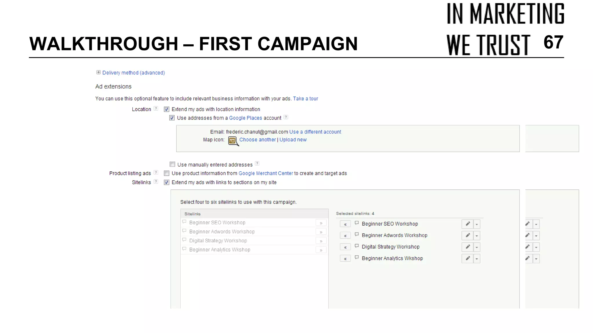 WALKTHROUGH – FIRST CAMPAIGN 67
 
