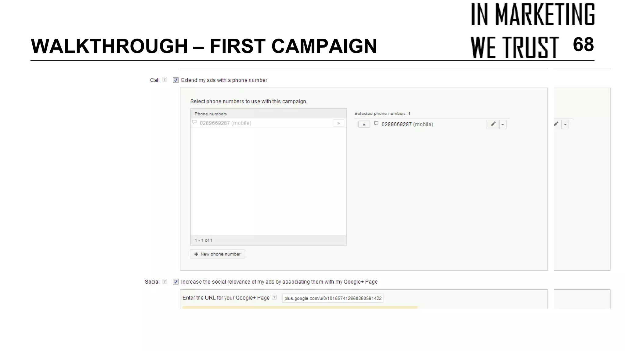 WALKTHROUGH – FIRST CAMPAIGN 68
 