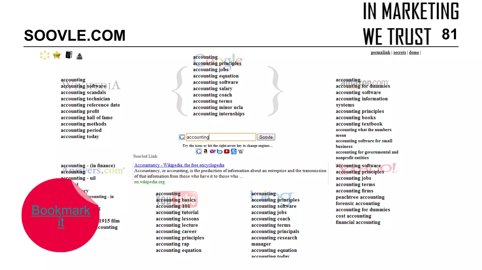 SOOVLE.COM 81
Bookmark
it
 