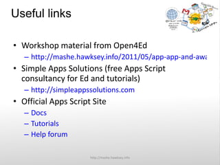 Introduction to Google Apps Script | PPT