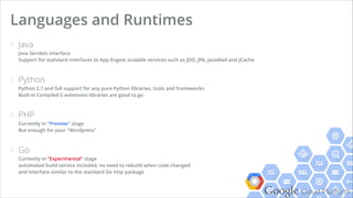 Google Cloud Platform
How did you build a full-functional web service?
a scalable, high-performance, fault-tolerant service
 