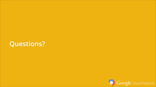 Google Cloud Platform
> Networking is ﬁrst-class object on GCE 
which means you could apply/unapply it anytime easily
> pre-deﬁned networks before the ﬁrst instance started
Integrated Networking
 
