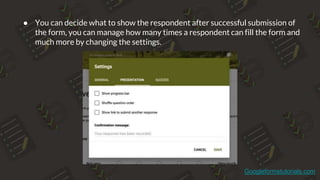 Google forms tutorial - Create a form in few minutes | PPTX