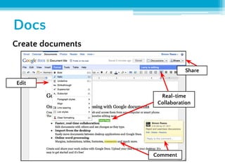 Introduction to Google Productivity Tools for Office and Personal Use | PDF