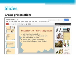Introduction to Google Productivity Tools for Office and Personal Use | PDF