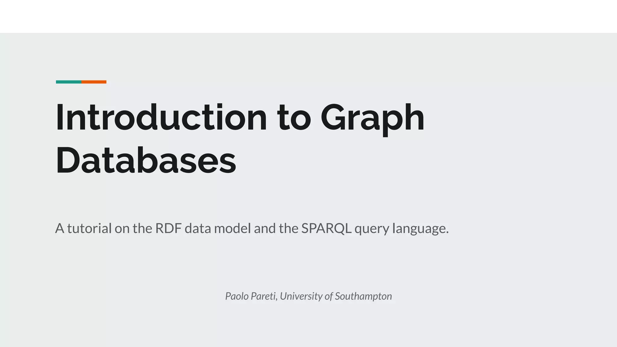 Introduction to Graph Databases | PPT