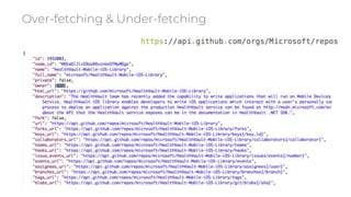 Over-fetching & Under-fetching
 