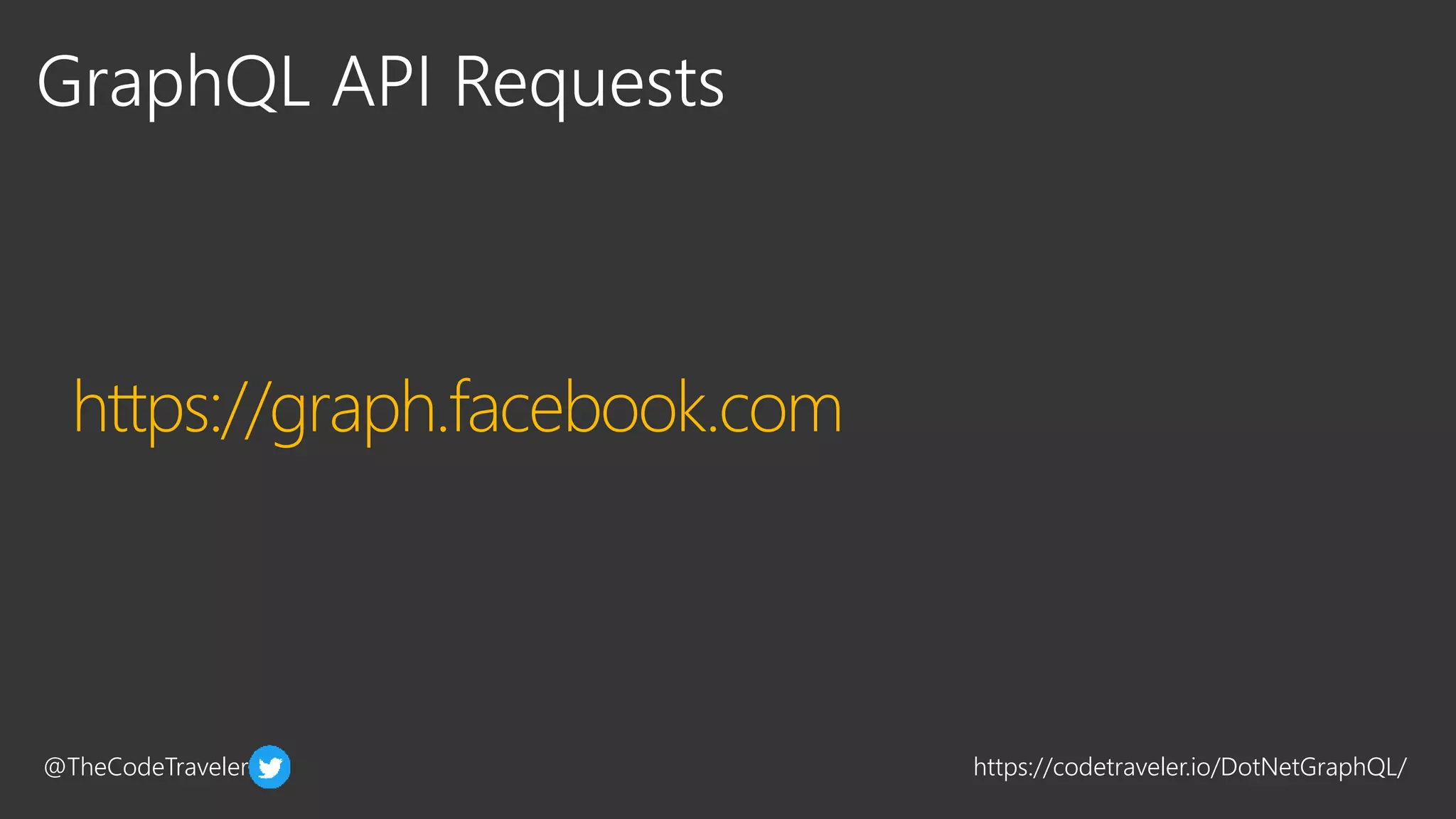 @TheCodeTraveler https://codetraveler.io/DotNetGraphQL/
 