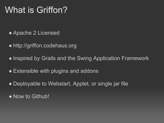 Introduction to Griffon