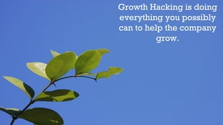 Introduction to growth hacking and three techniques to attract more customers