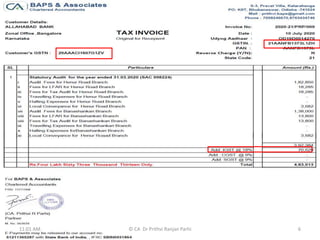 11:01 AM © CA Dr Prithvi Ranjan Parhi 6
 