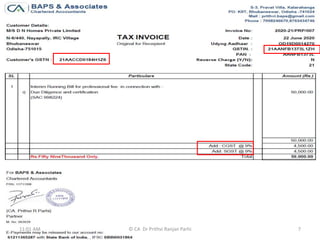 11:01 AM © CA Dr Prithvi Ranjan Parhi 7
 