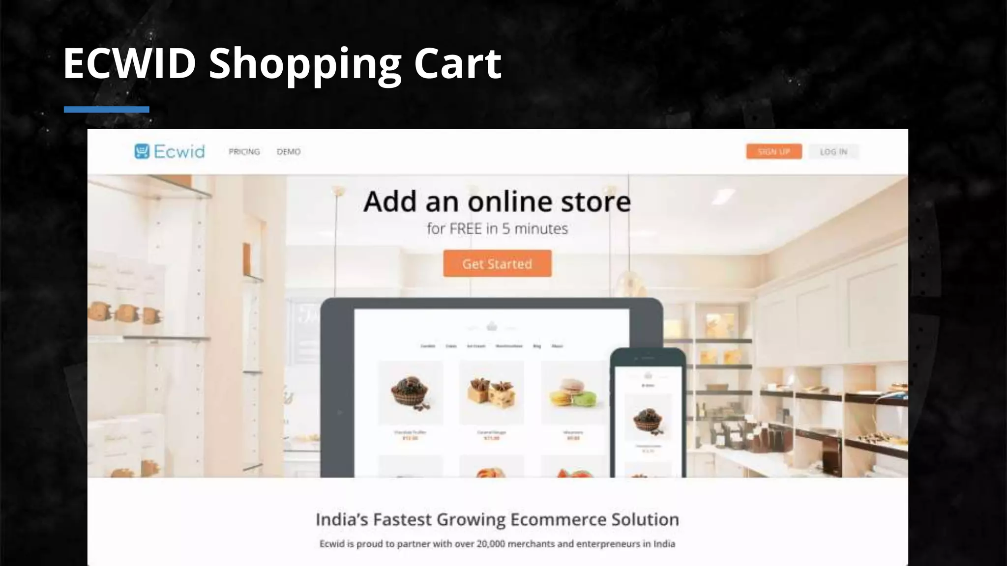 ECWID Shopping Cart
 