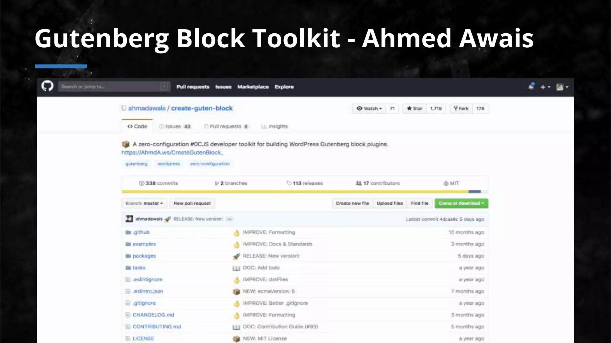Gutenberg Block Toolkit - Ahmed Awais
 