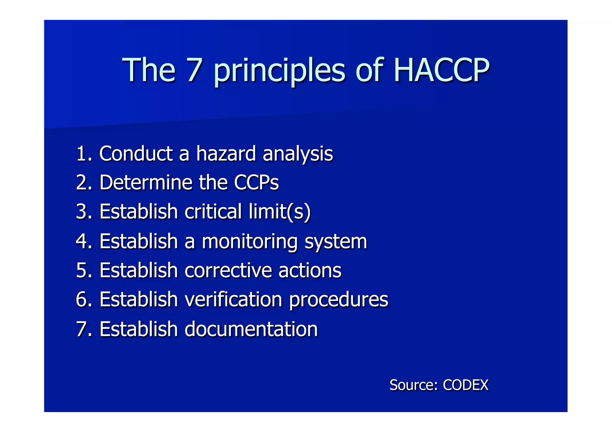 Introduction to HACCP | PDF