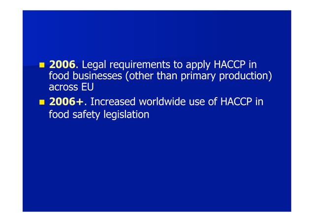 Introduction to HACCP