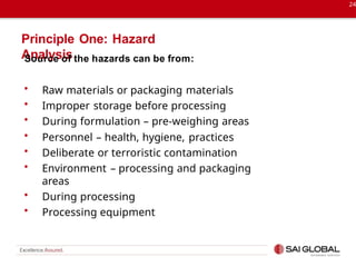 HACCP or Hazard Analysis Critical Control Point | PPTX