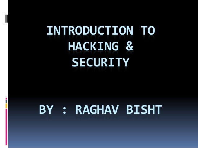 INTRODUCTION TO HACKING EBOOK INTRODUCTION TO HACKING EBOOK