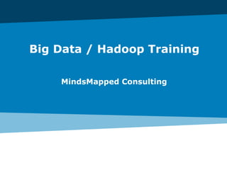 Introduction to Big Data & Hadoop
Big Data Hadoop Training
 