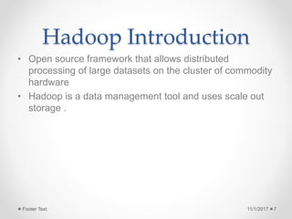 Introduction to Big Data and hadoop | PPTX