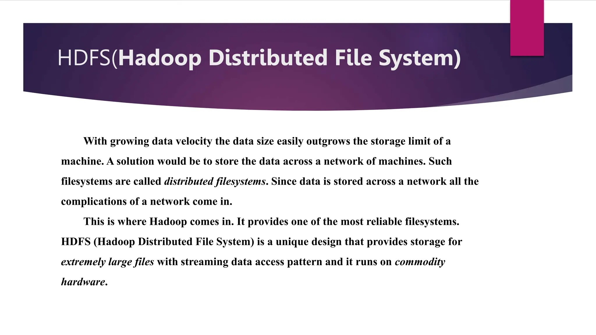 Introduction to Hadoop Distributed File System(HDFS).pptx