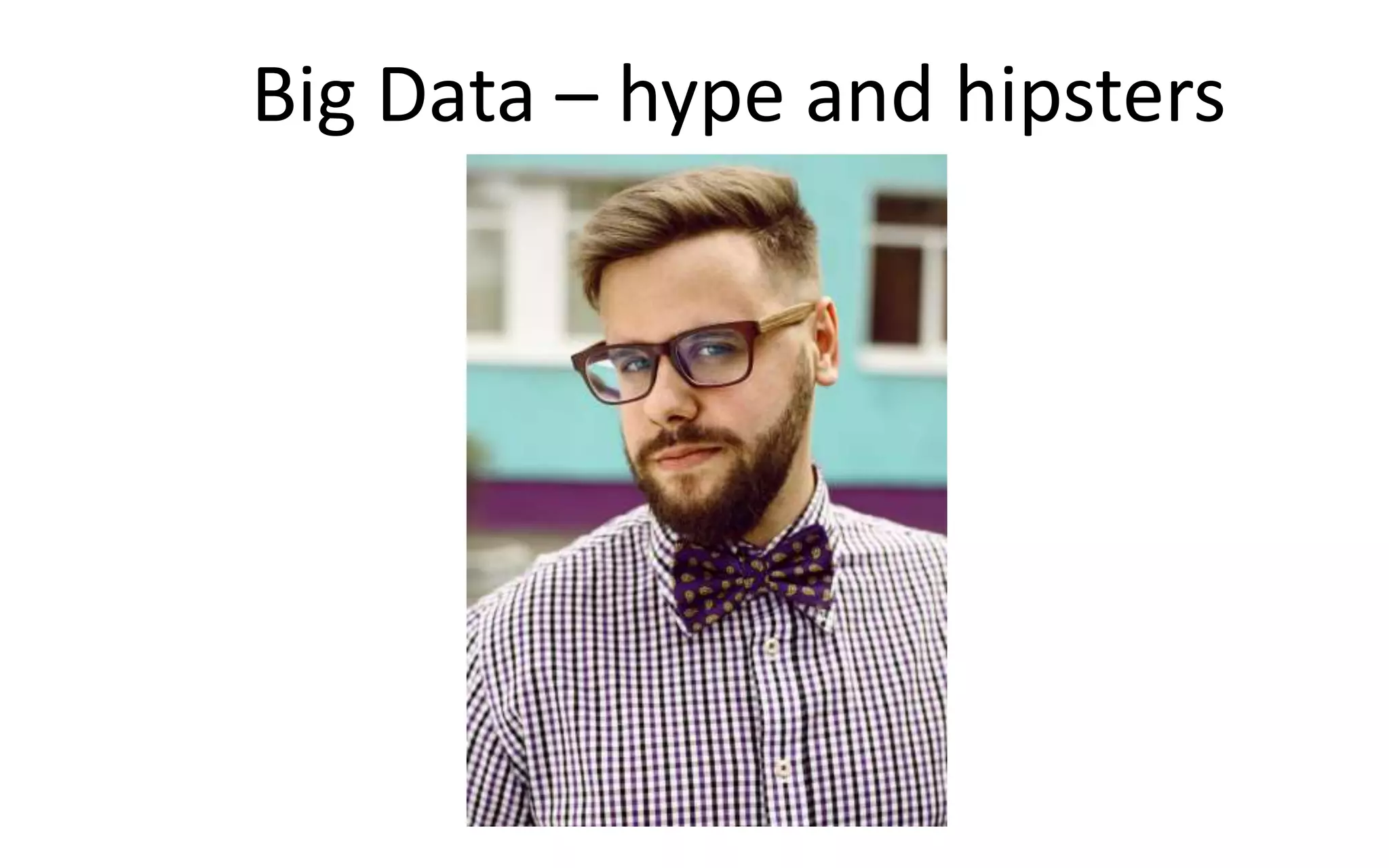 Big Data – hype and hipsters
 