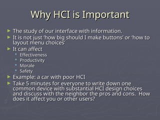 Introduction to Human Computer Interactions | PPT