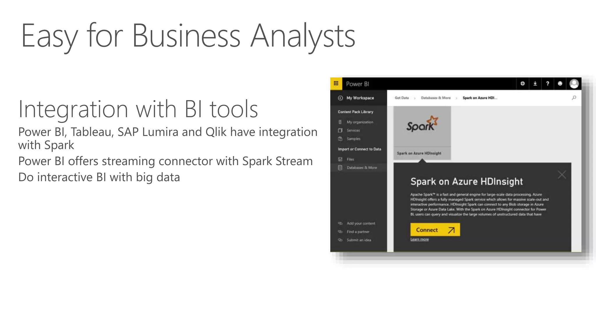 Easy for Business Analysts
 