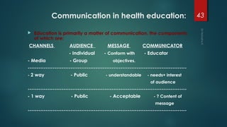Introduction to health education | PPT