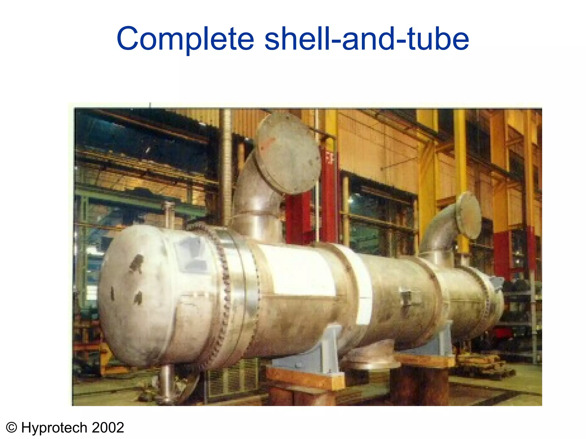 © Hyprotech 2002
Complete shell-and-tube
 