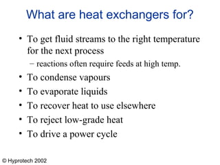 Introduction to heat exchangers | PPT
